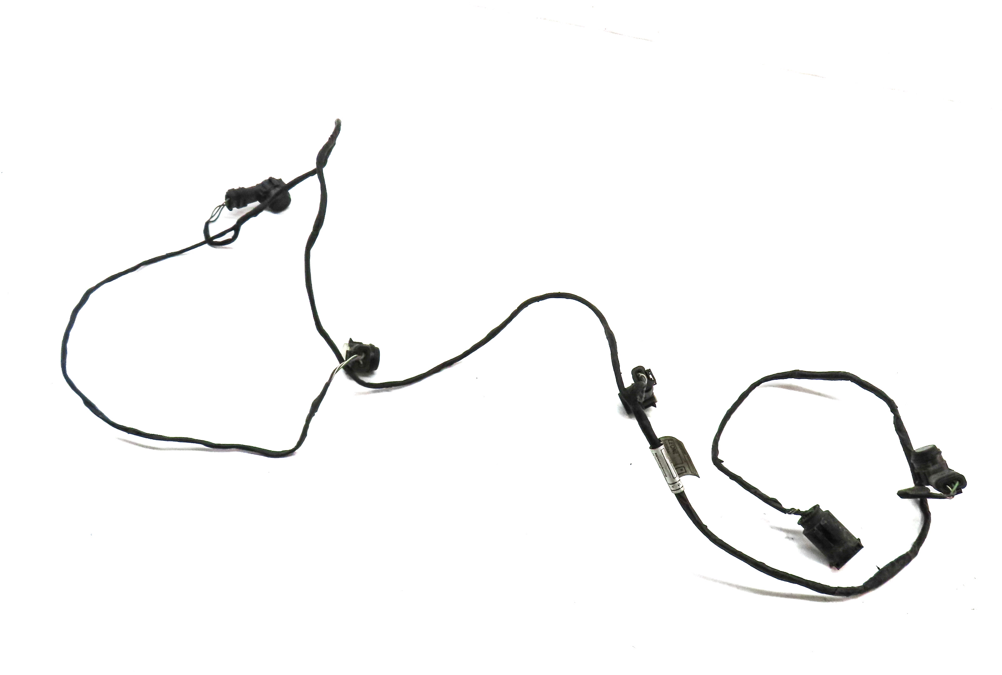 2014 BMW 328D (F30) FRONT PARK ASSIST PDC SENSOR SET/4 w/HARNESS (BLACK) — exact item pictured